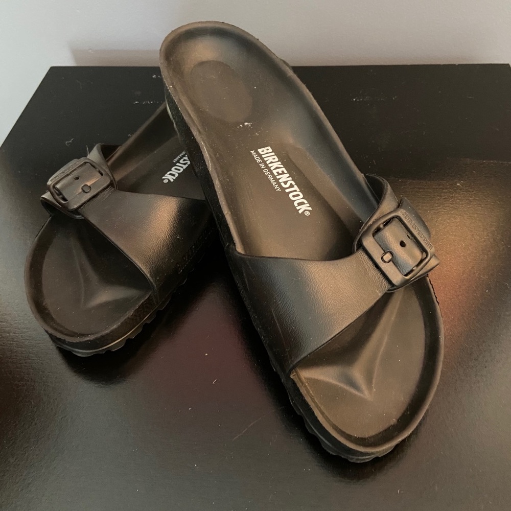 Black Rubber Birkenstocks